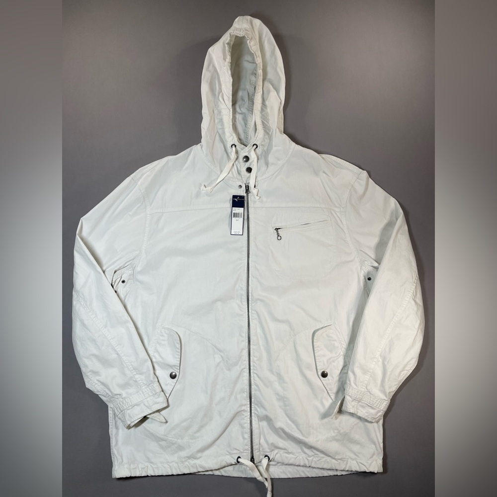 NWT VINTAGE Polo Ralph Lauren Utility Jacket Full Zip w/ Hood - Mens XLT